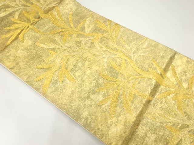 JAPANESE FUKURO OBI / WOVEN LEAVES